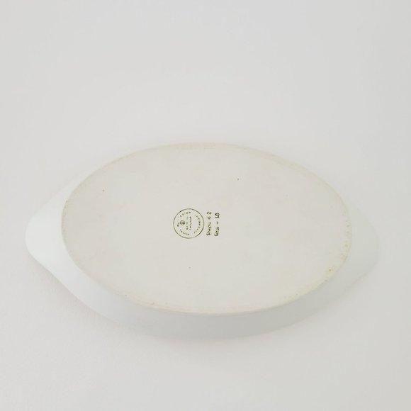 Royal Worcester Strawberry Fair Gold Trim Oval Baking Dish Size 10 Butterflies - Picture 6 of 13